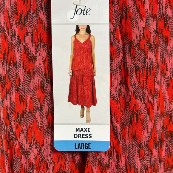 NWT Joie Tea Rose Maxi 100% Cotton Dress - Size Large - Picture 8 of 10